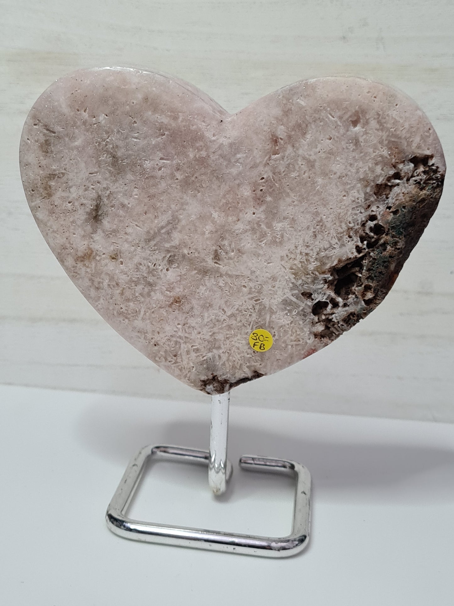 Pink Amethyst Heart on Stand | Brazil