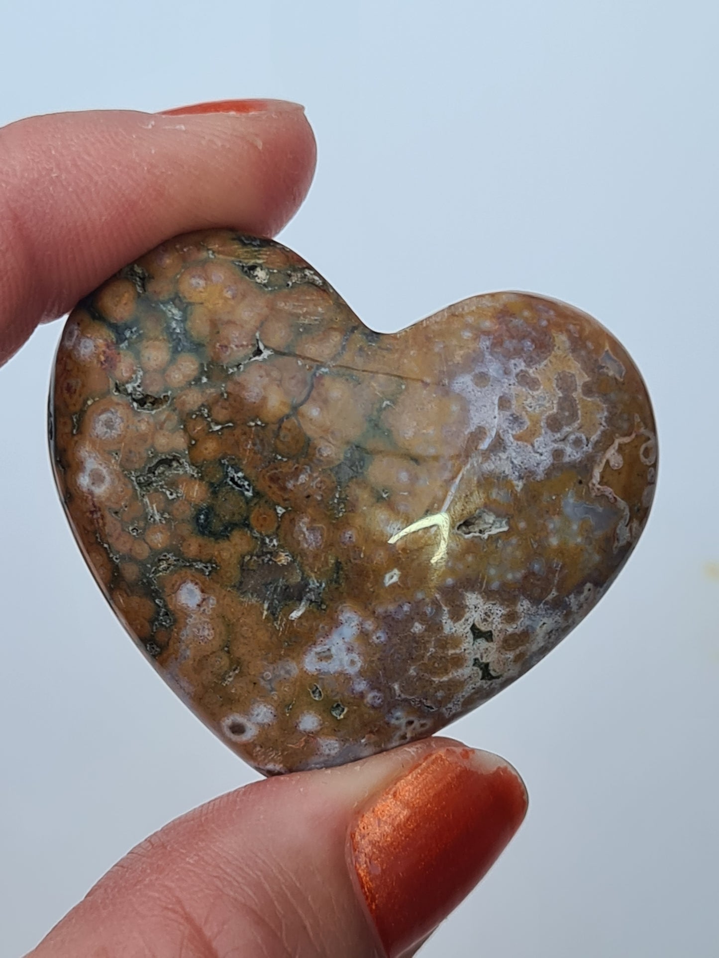 Orbicular Jasper Heart