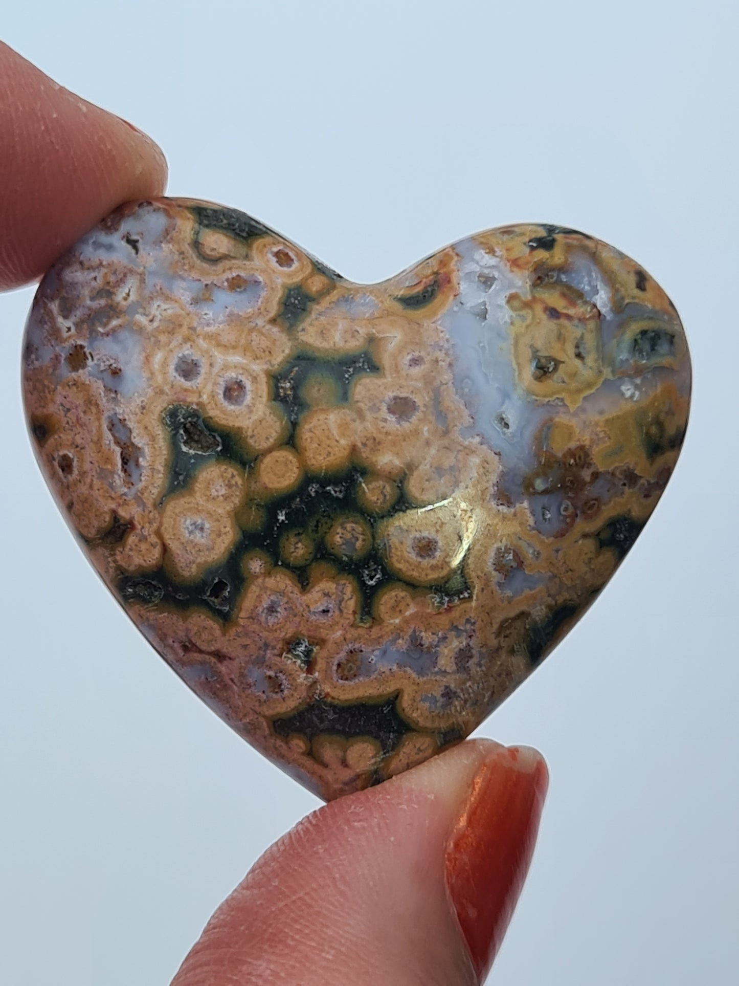 Orbicular Jasper Heart