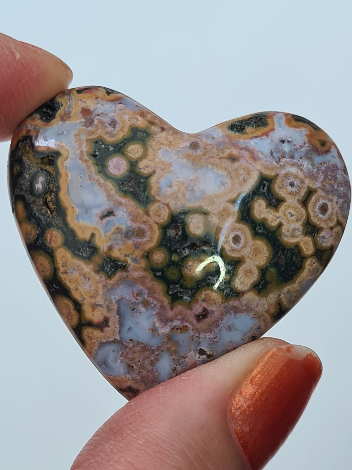 Orbicular Jasper Heart