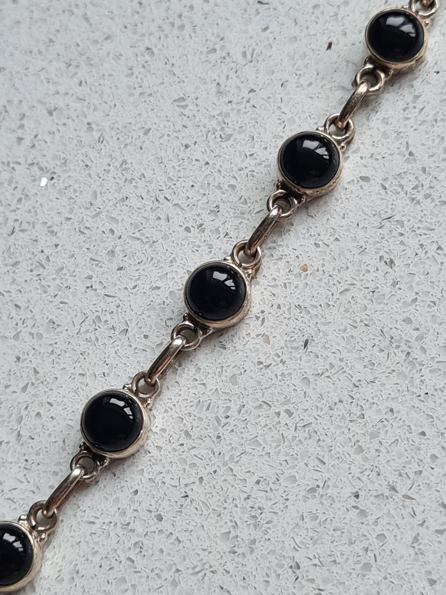 Black Onyx Bracelet | Sterling Silver