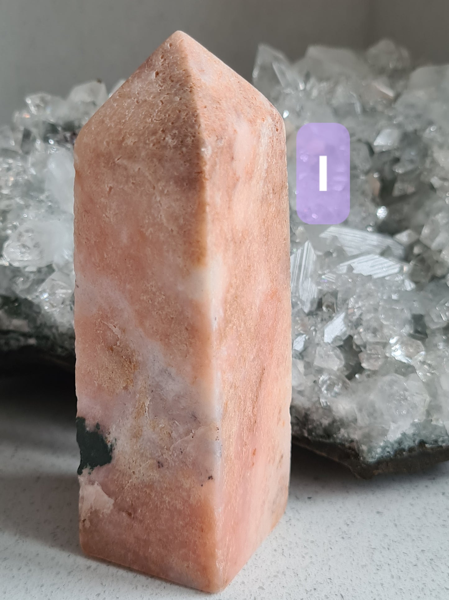 Pink Amethyst and Chalcedony Tower | Brazil