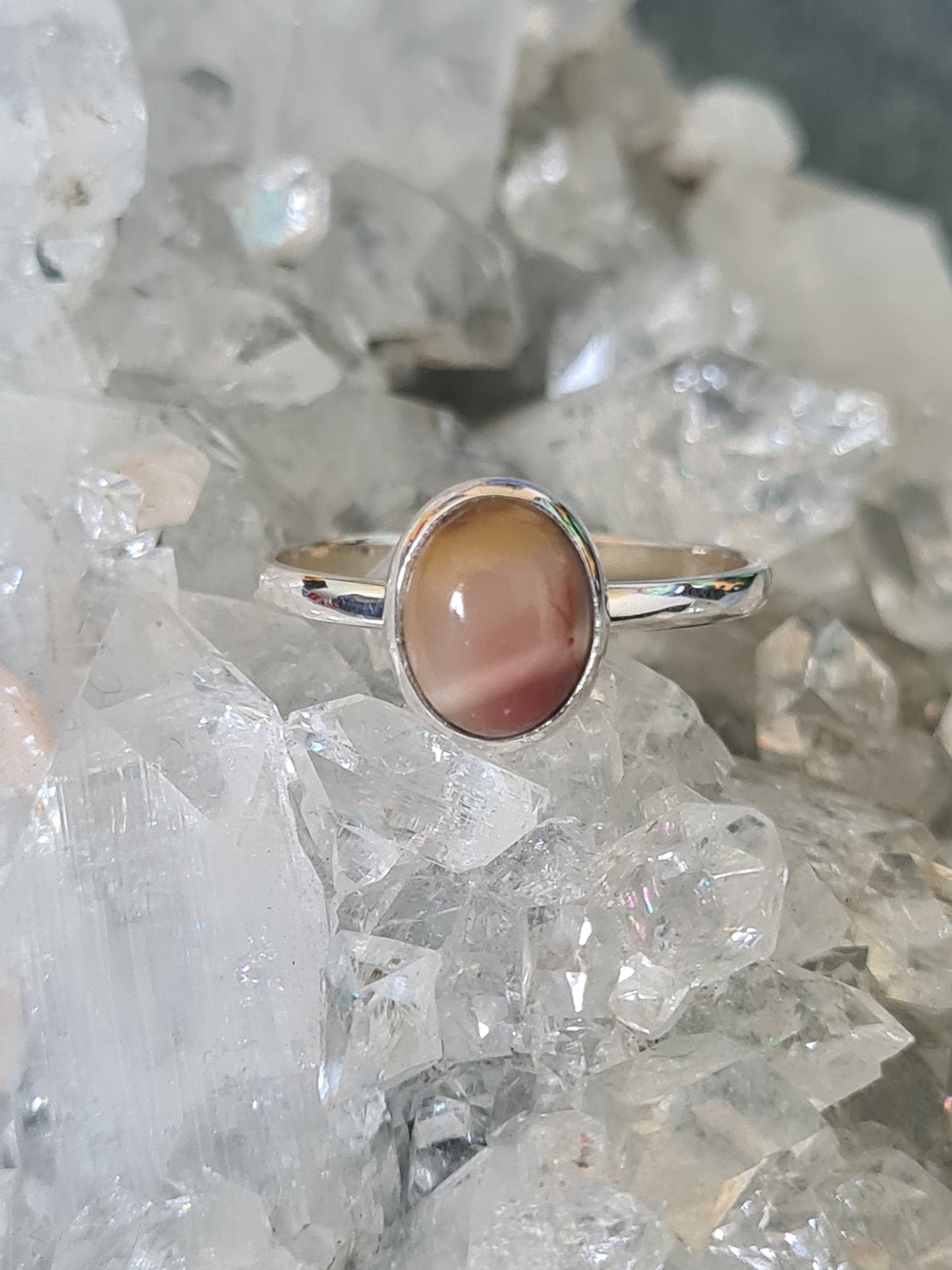 Mookaite Ring Size K, L, N and Q| Sterling Silver