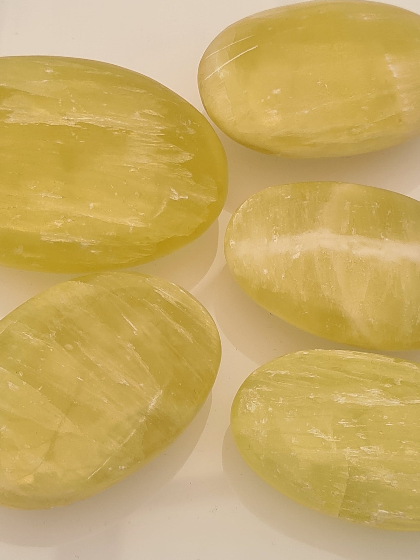 Lemon Calcite Palm Stone | Pakistan