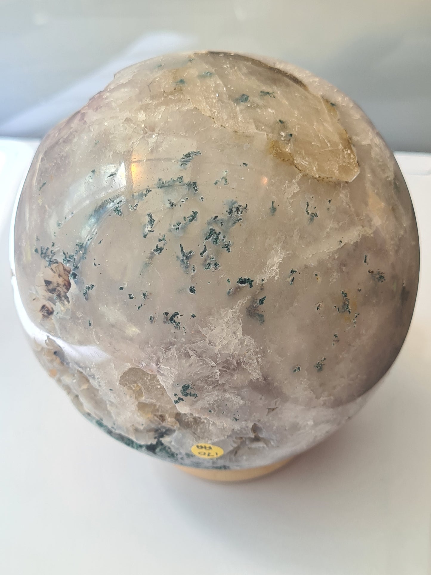 Amethyst and Smoky Quartz Statement Geode Sphere