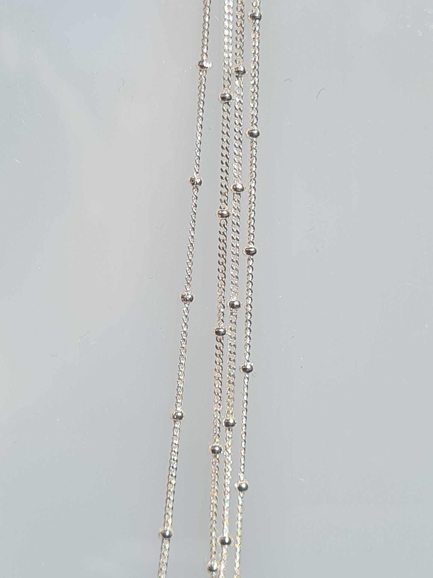 Silver UFO Curb Chain | 16 & 18 inch