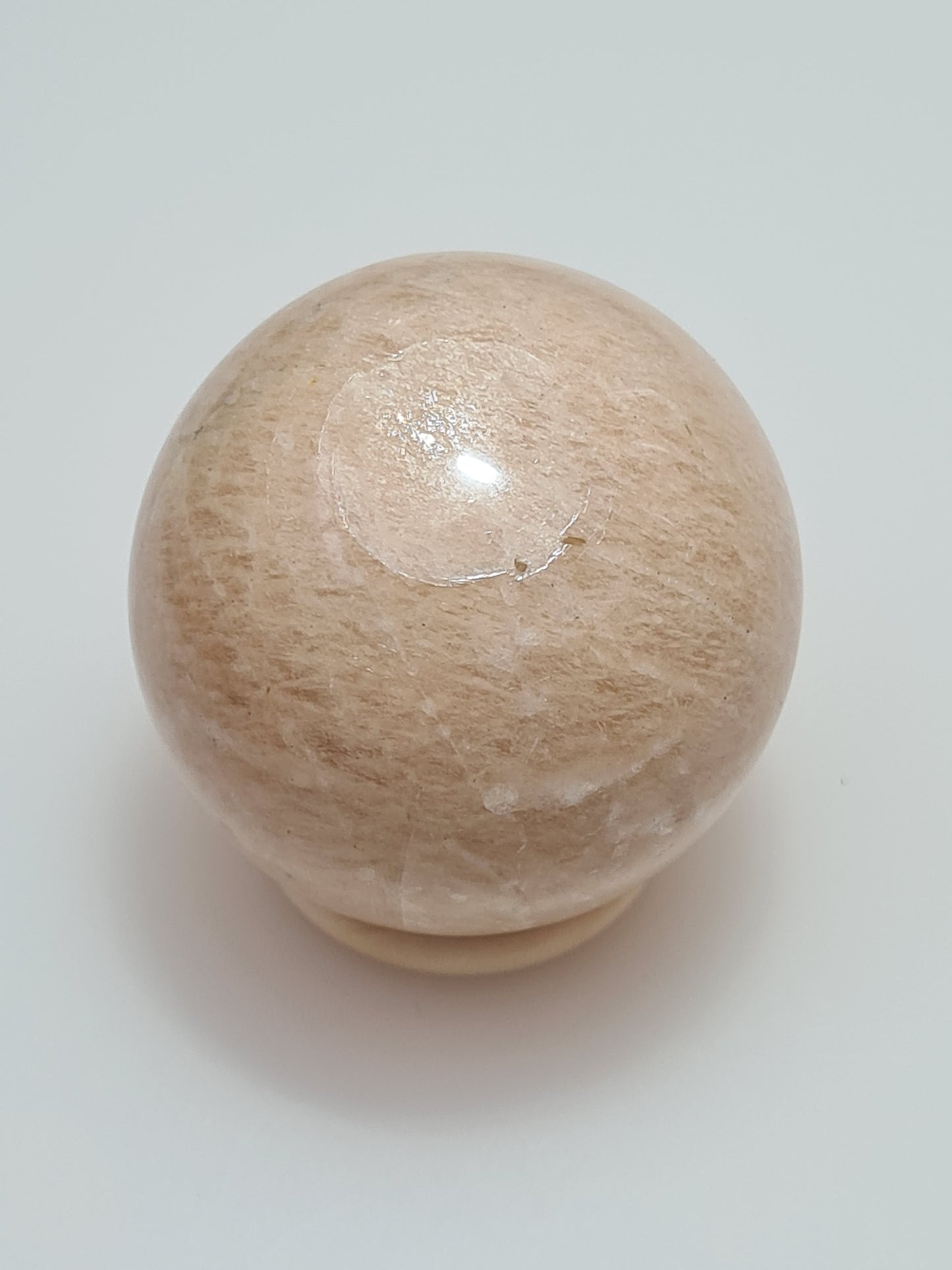 Peach Moonstone Sphere | India