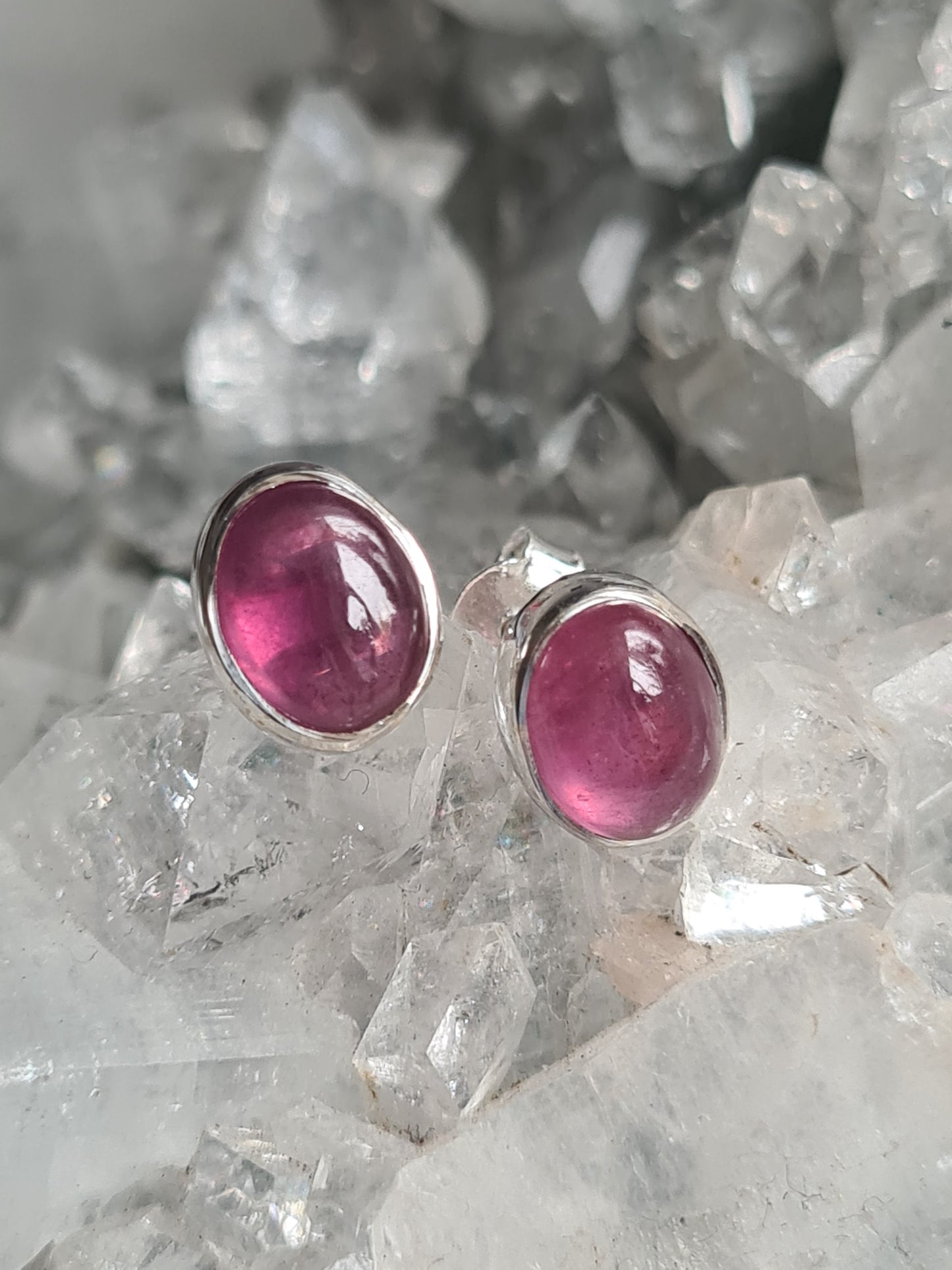 Ruby Earrings | Sterling Silver