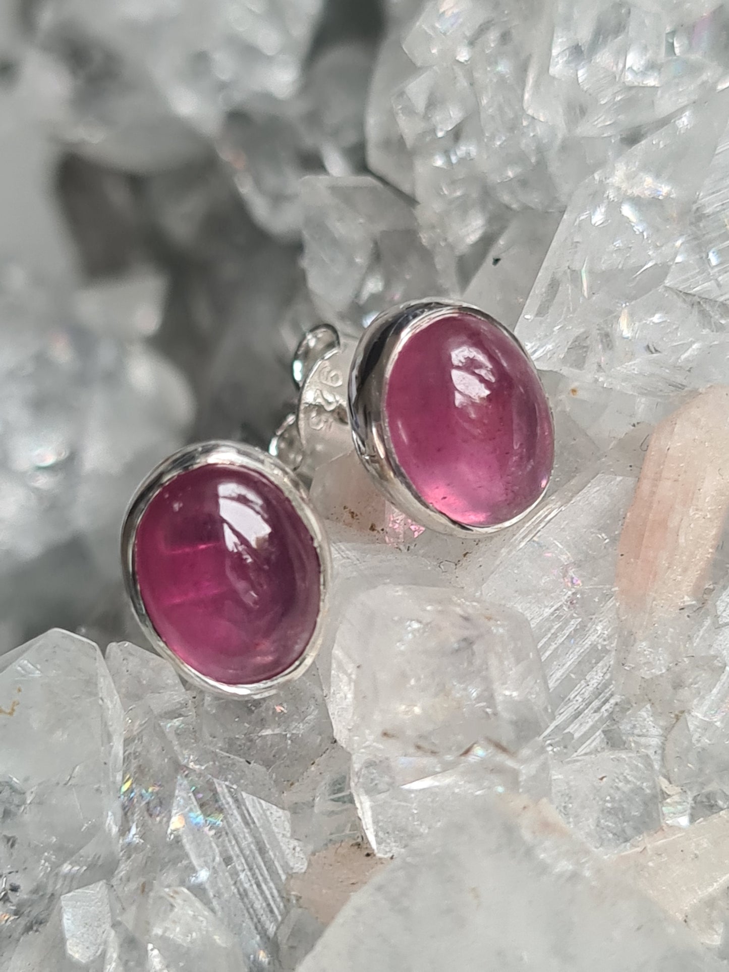 Ruby Earrings | Sterling Silver