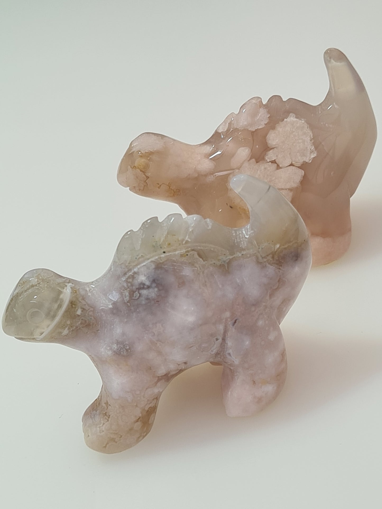 Flower Agate Dinosaur | Pink