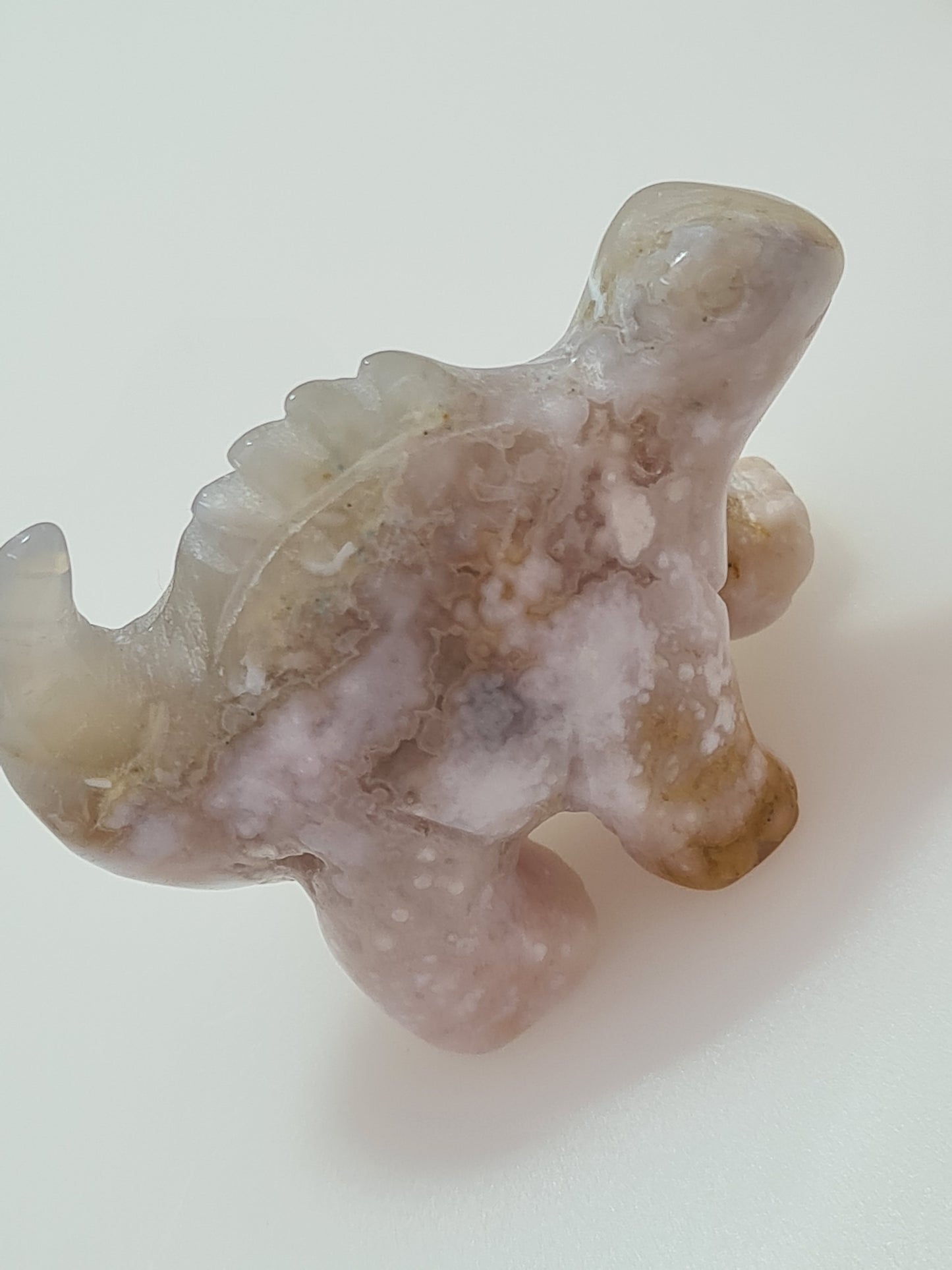 Flower Agate Dinosaur | Pink