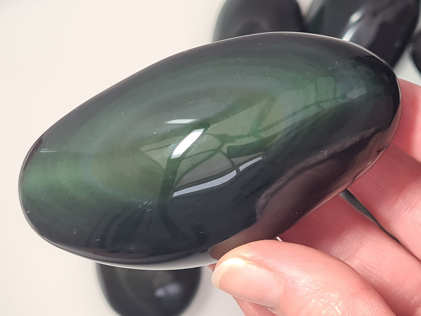 Rainbow Obsidian Palm Stone | Mexico