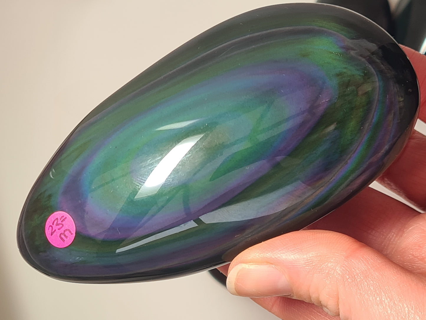 Rainbow Obsidian Palm Stone | Mexico