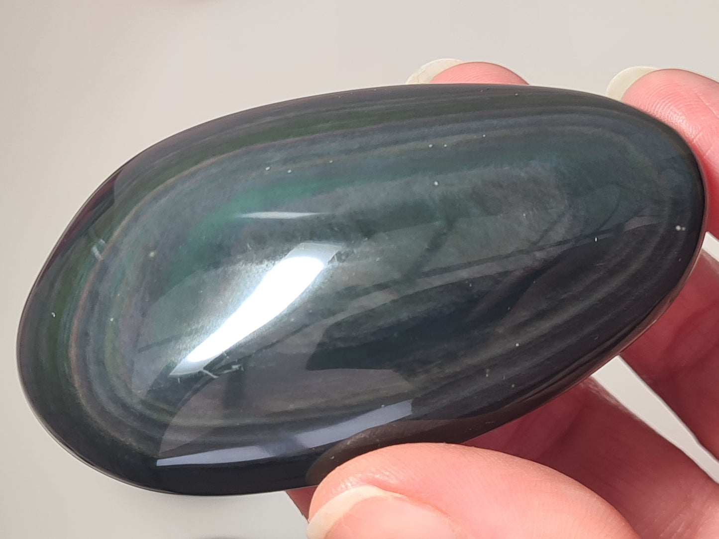 Rainbow Obsidian Palm Stone | Mexico