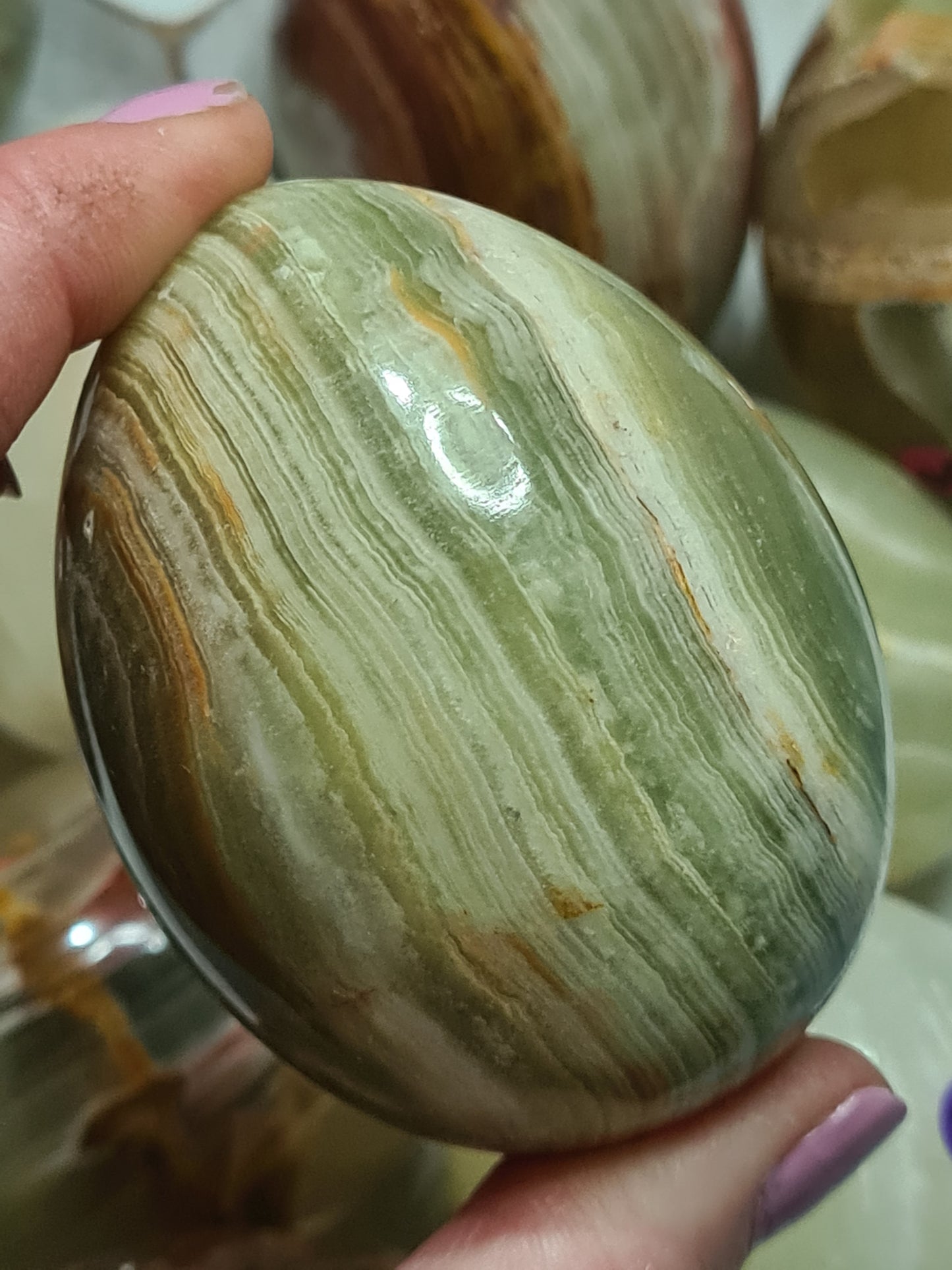 Banded Calcite Egg Crystal