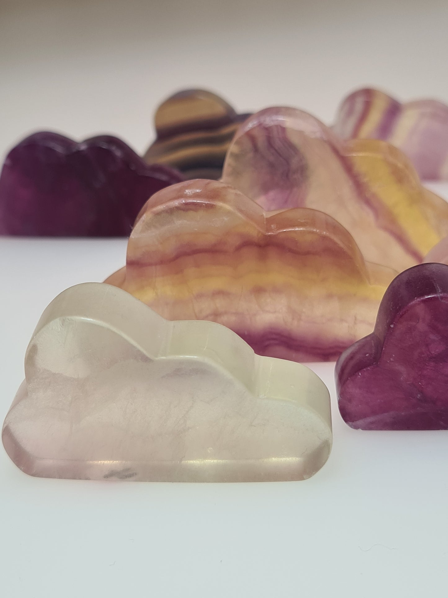 Fluorite Cloud Carvings | Mixed Colours