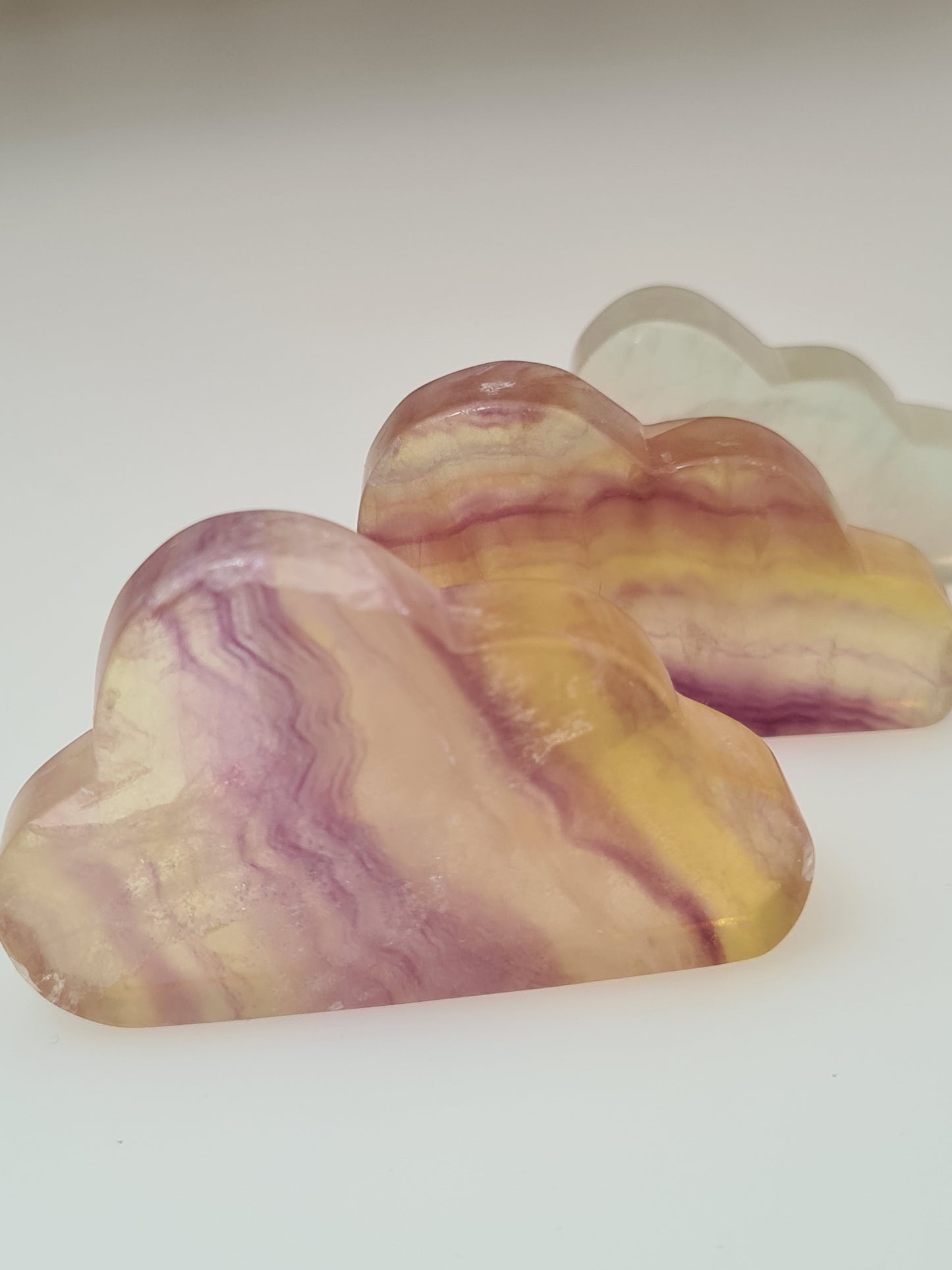 Fluorite Cloud Carvings | Mixed Colours