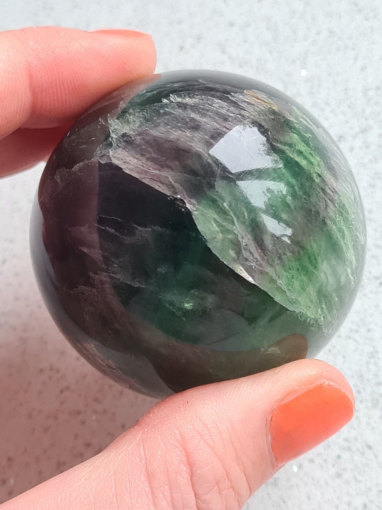 Fluorite Sphere | Green & Purple