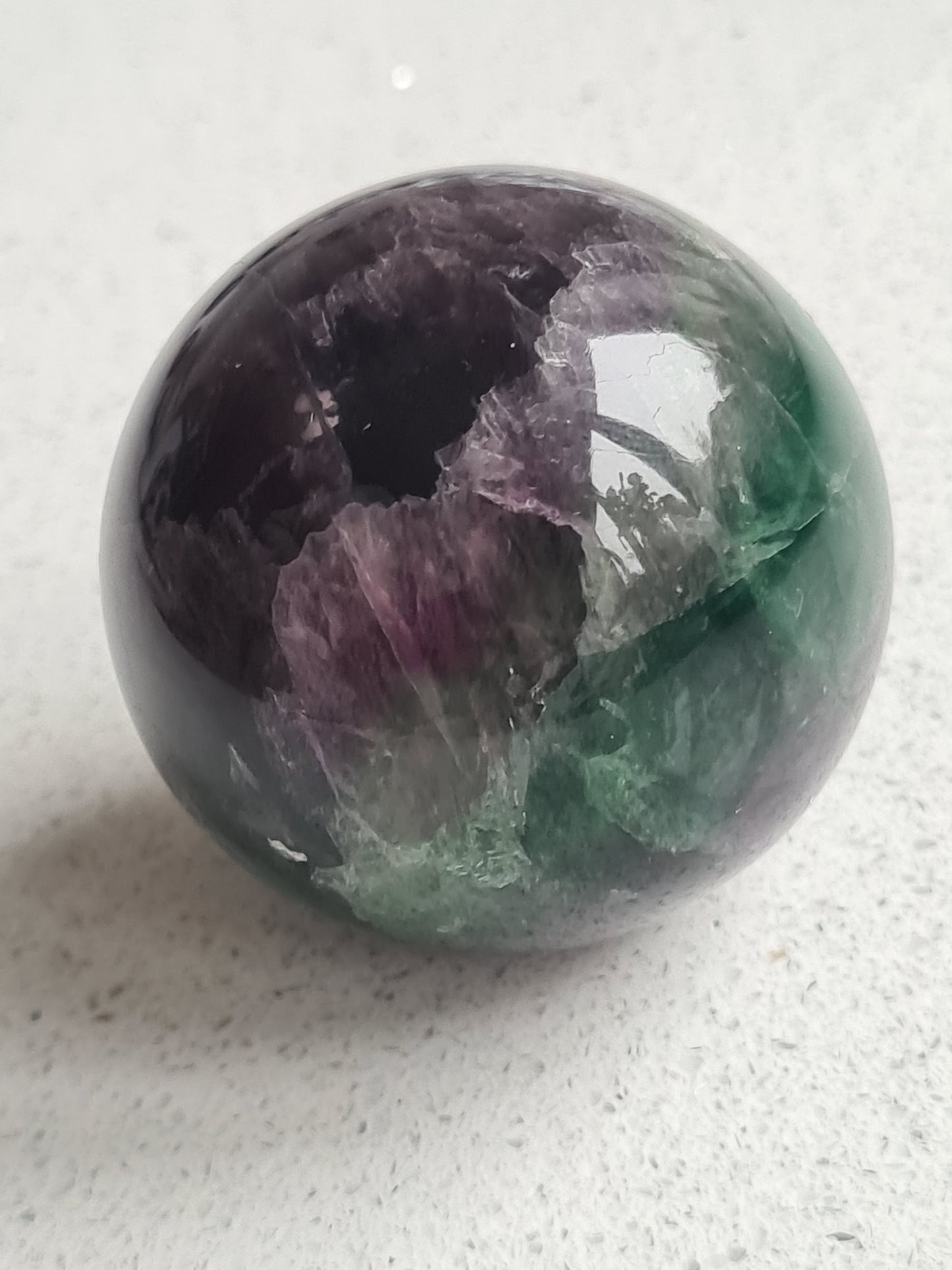 Fluorite Sphere | Green & Purple