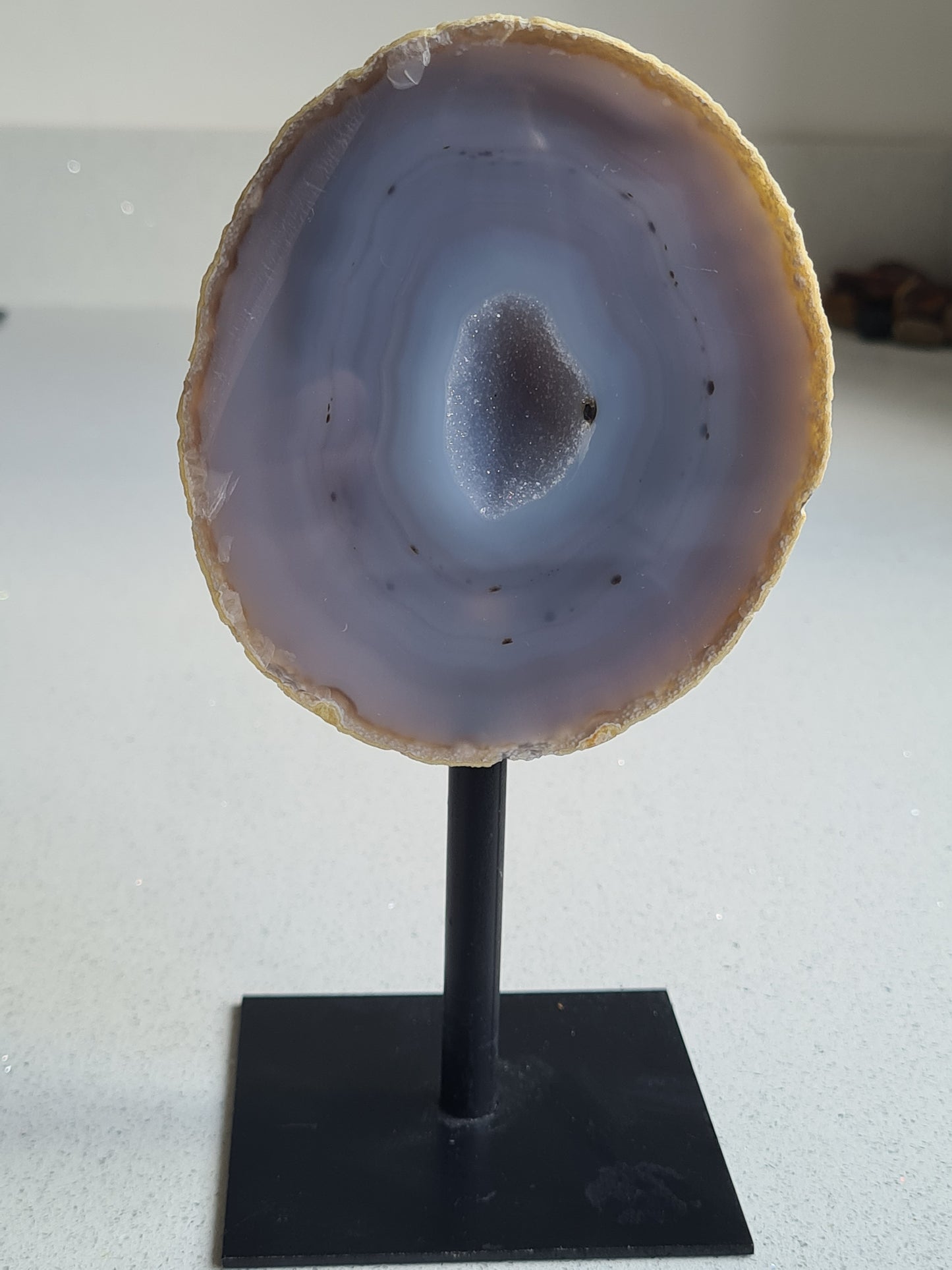 Agate Lollipop | Druzy Geode on Stand