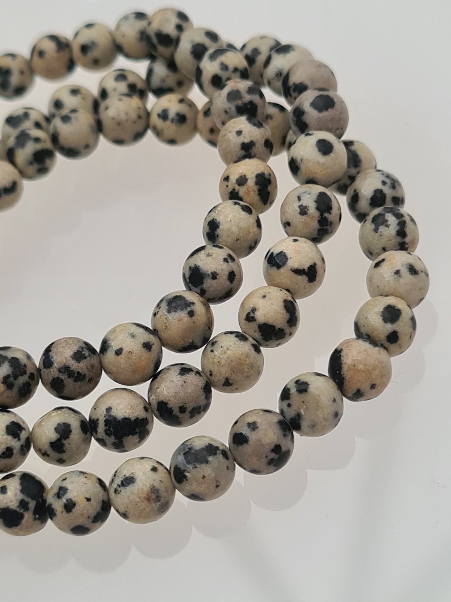 Dalmatian Jasper Bracelet | 6mm beads