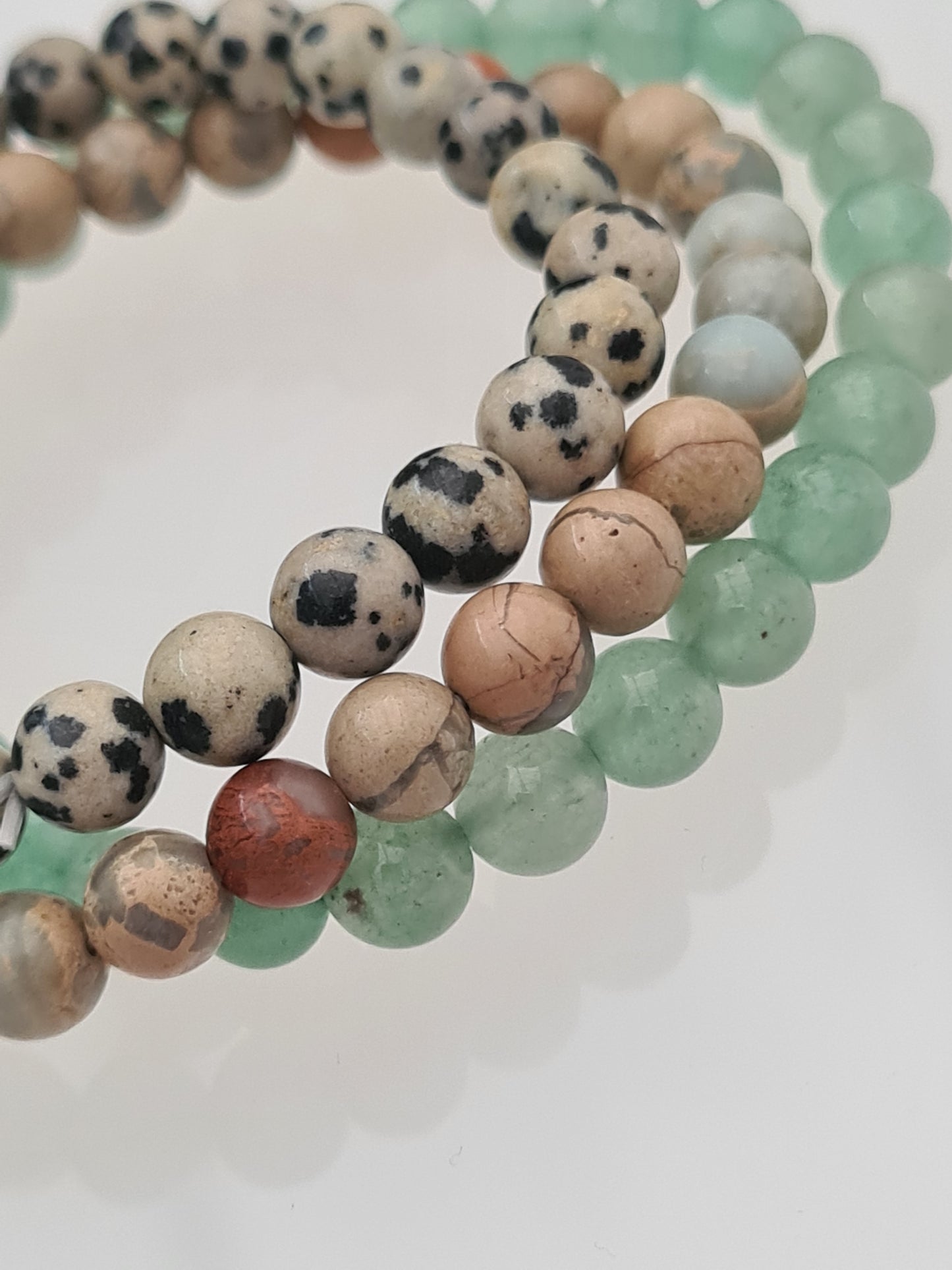 Dalmatian Jasper Bracelet | 6mm beads