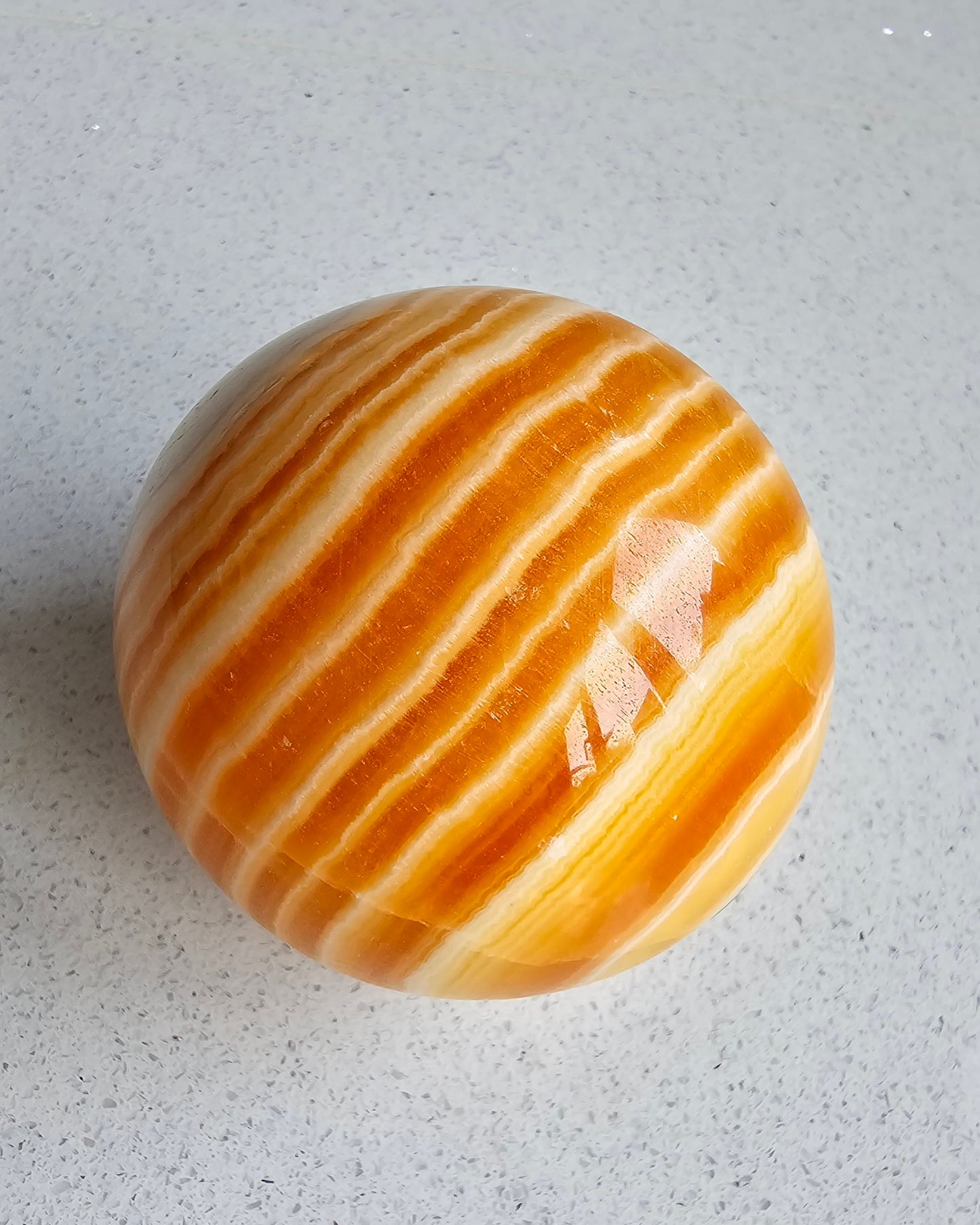 Orange Calcite Sphere