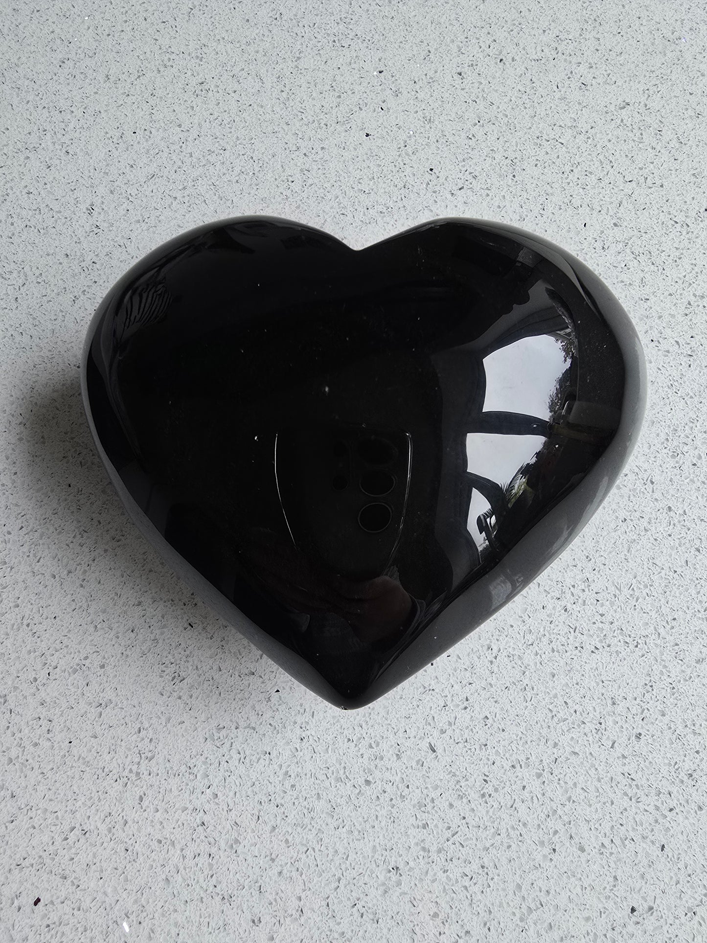 Gold Sheen Obsidian Heart