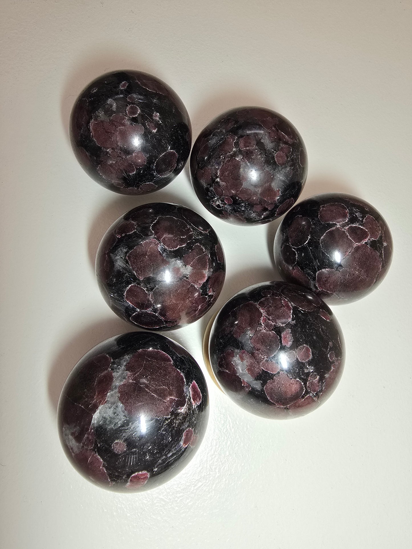 Garnet Arfvedsonite Sphere