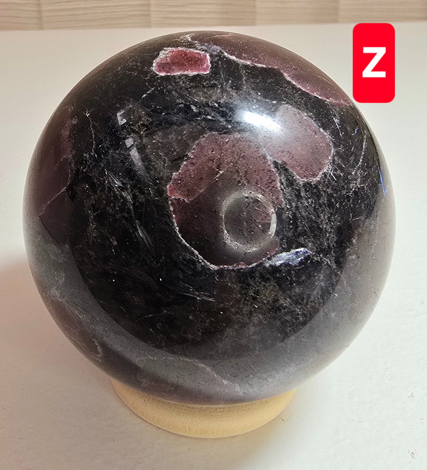 Garnet Arfvedsonite Sphere