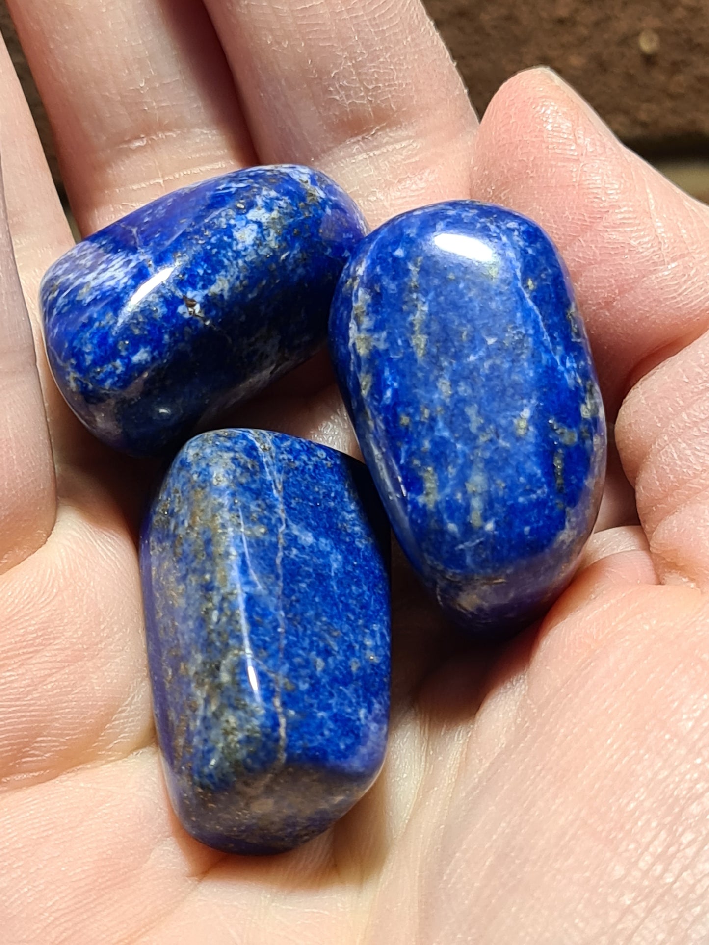 Medium sized lapis lazuli tumbles 20-30grams