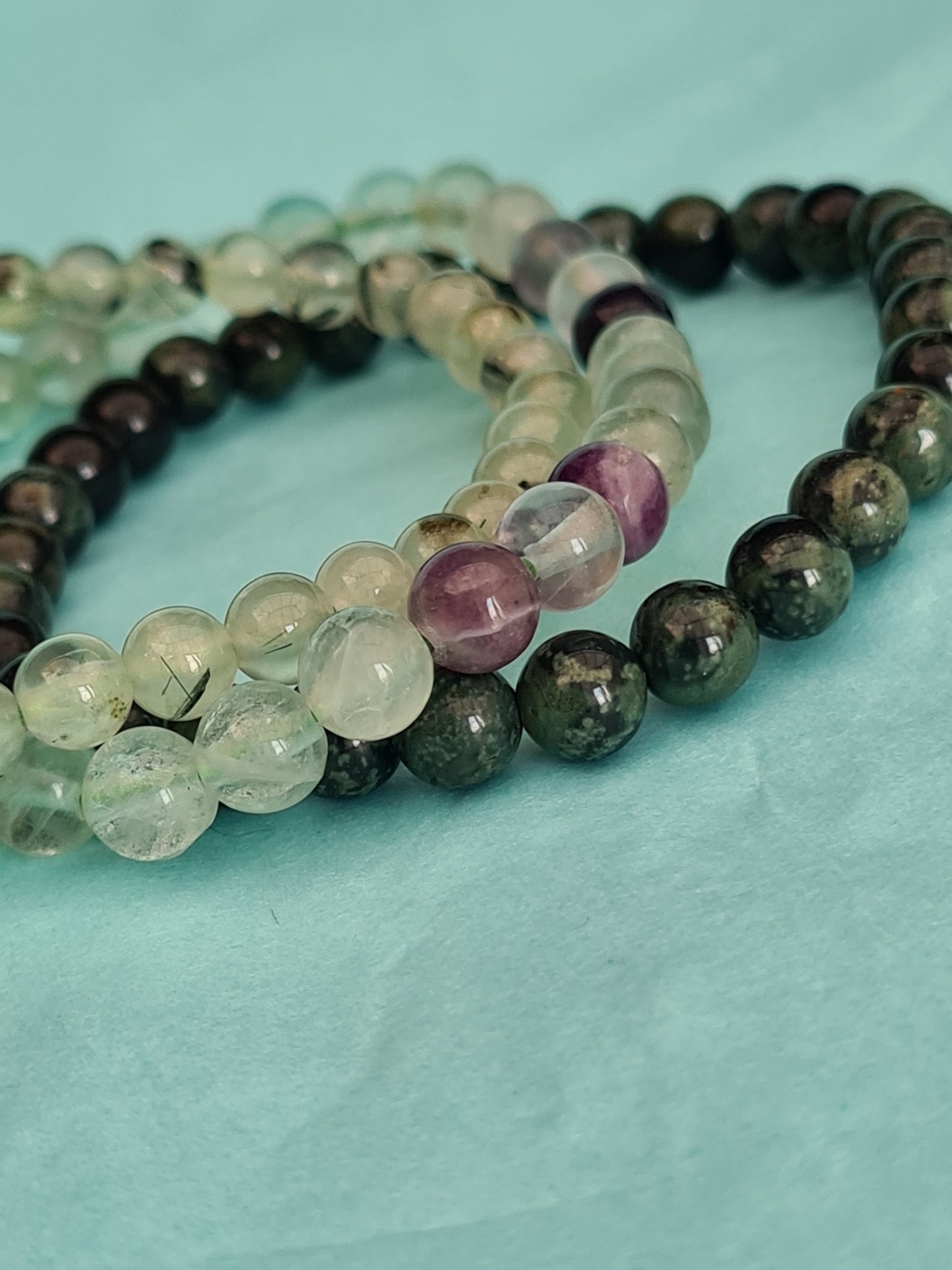 Rainbow Fluorite Bracelet | 6mm bead