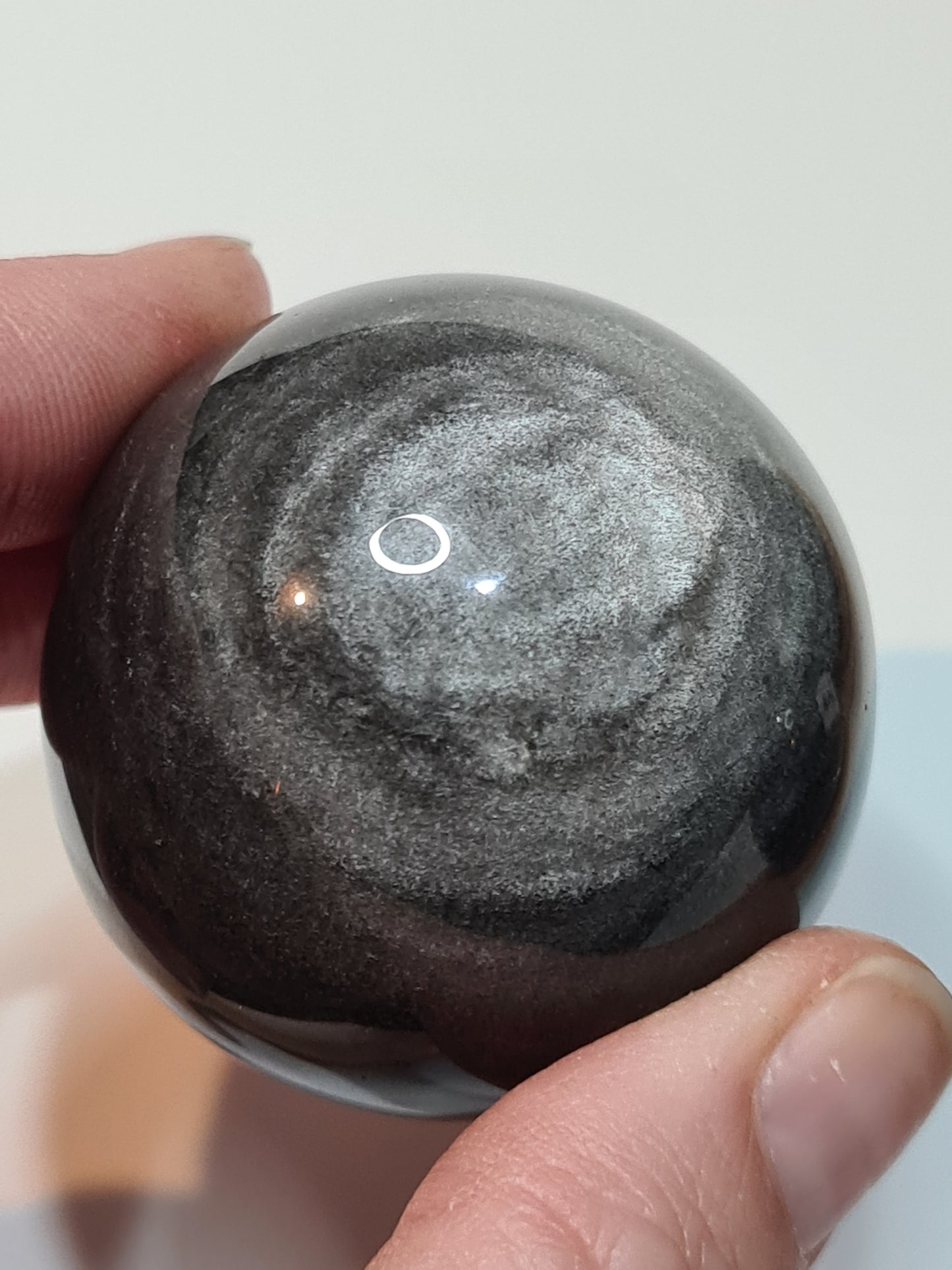 Silver Sheen Obsidian Sphere | Mexico