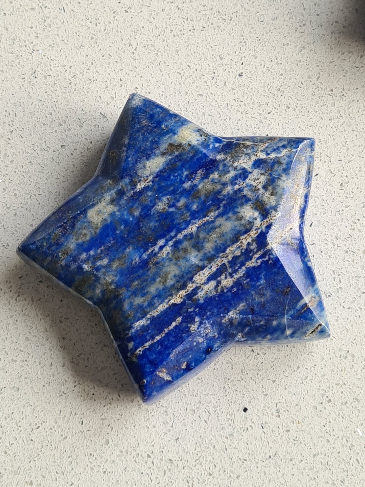 Lapis Lazuli Star Carving
