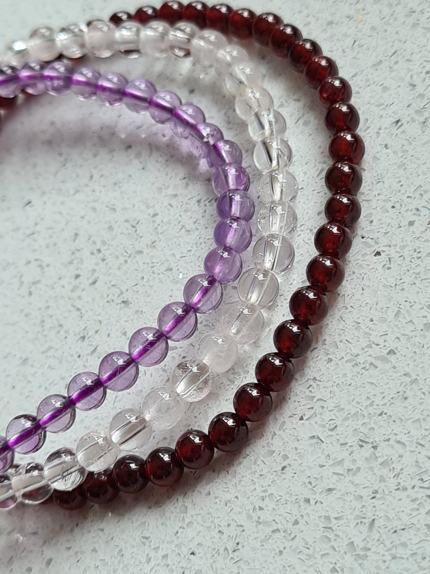 Amethyst Bracelet | 4mm Bead