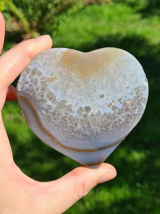 Banded Agate Heart | South Africa