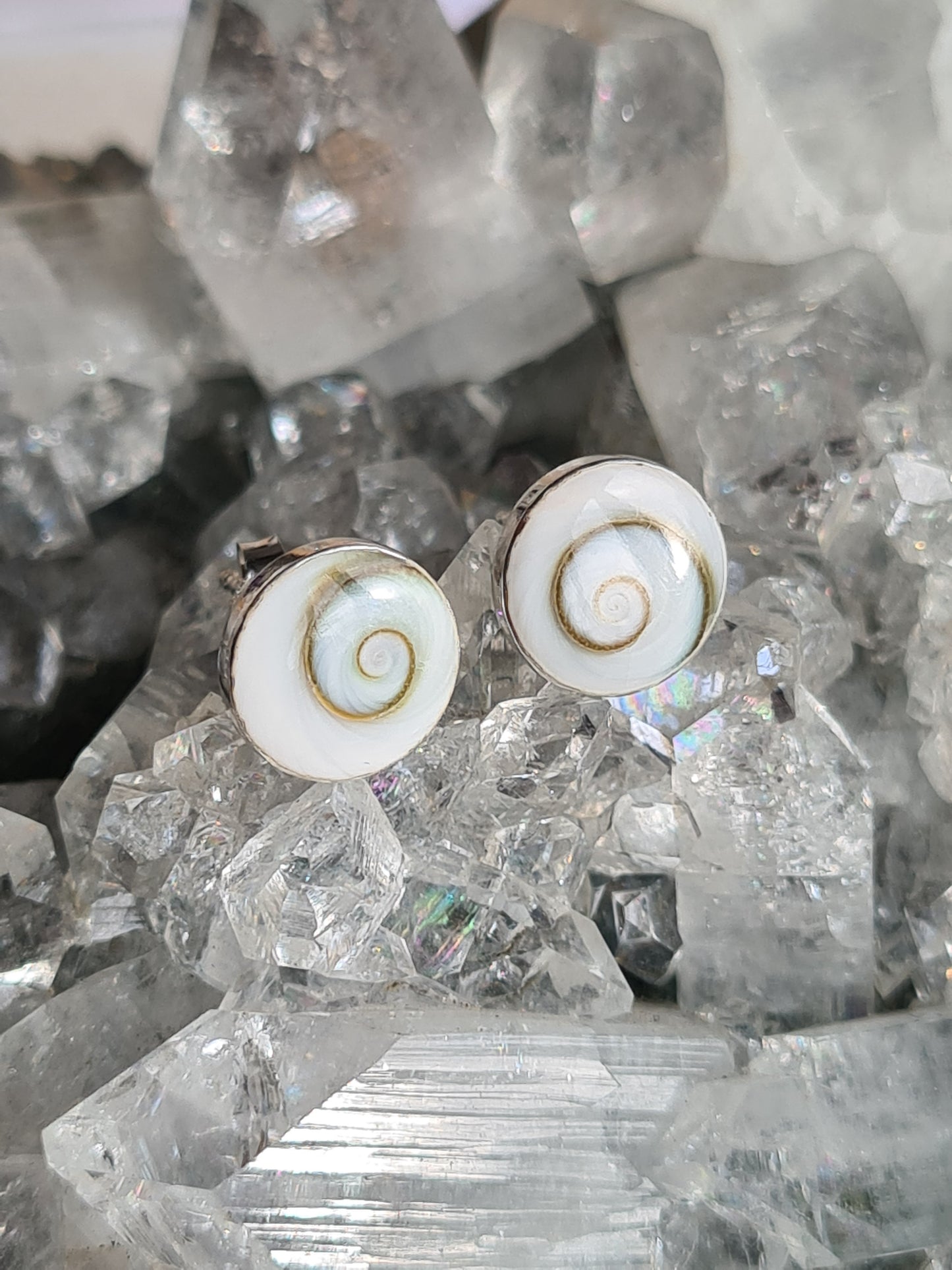Shiva Shell Pendant & Earring Set | Sterling Silver