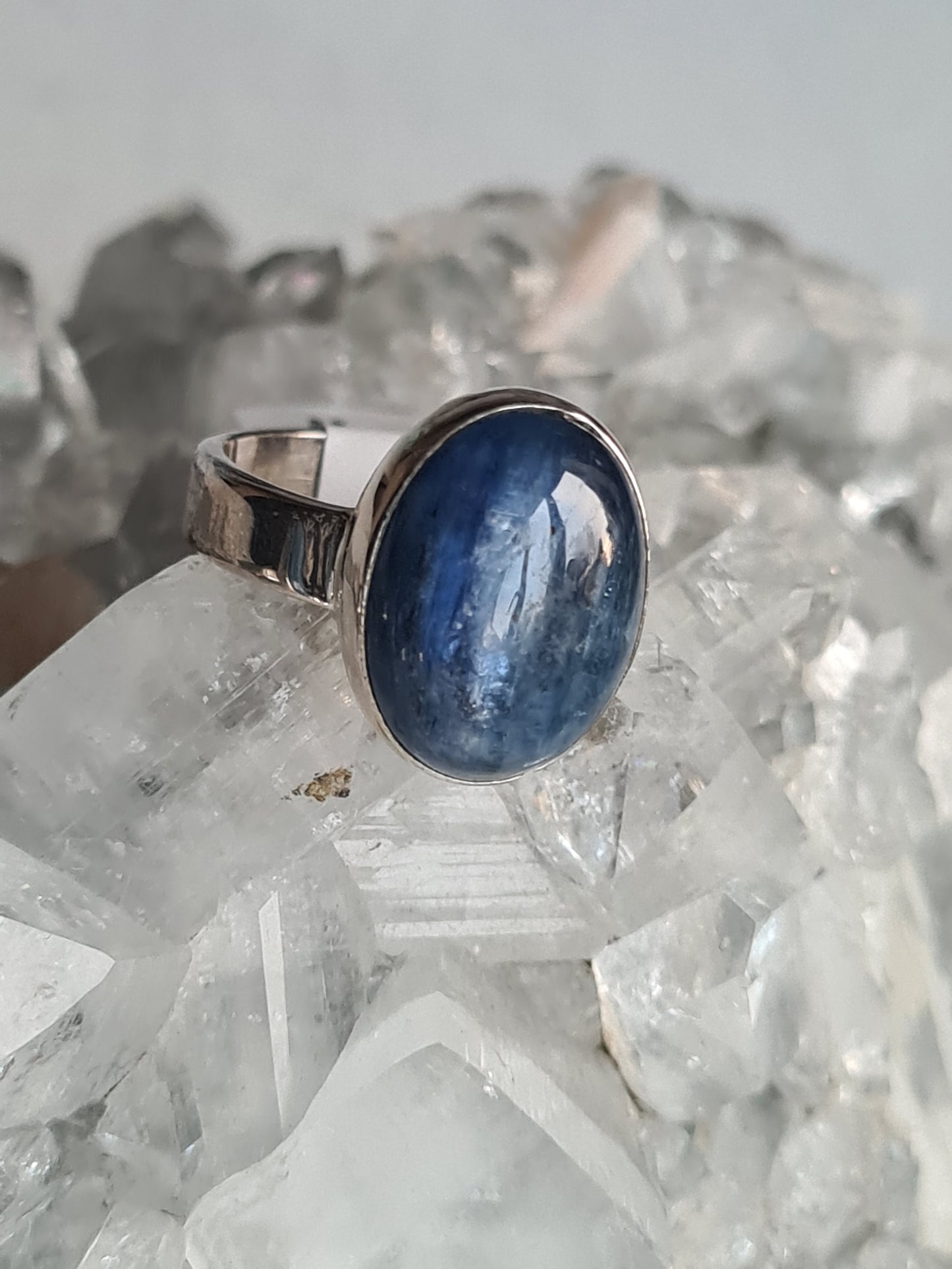 Blue Kyanite Ring | Sterling Silver | Sizes N, O and R1/2