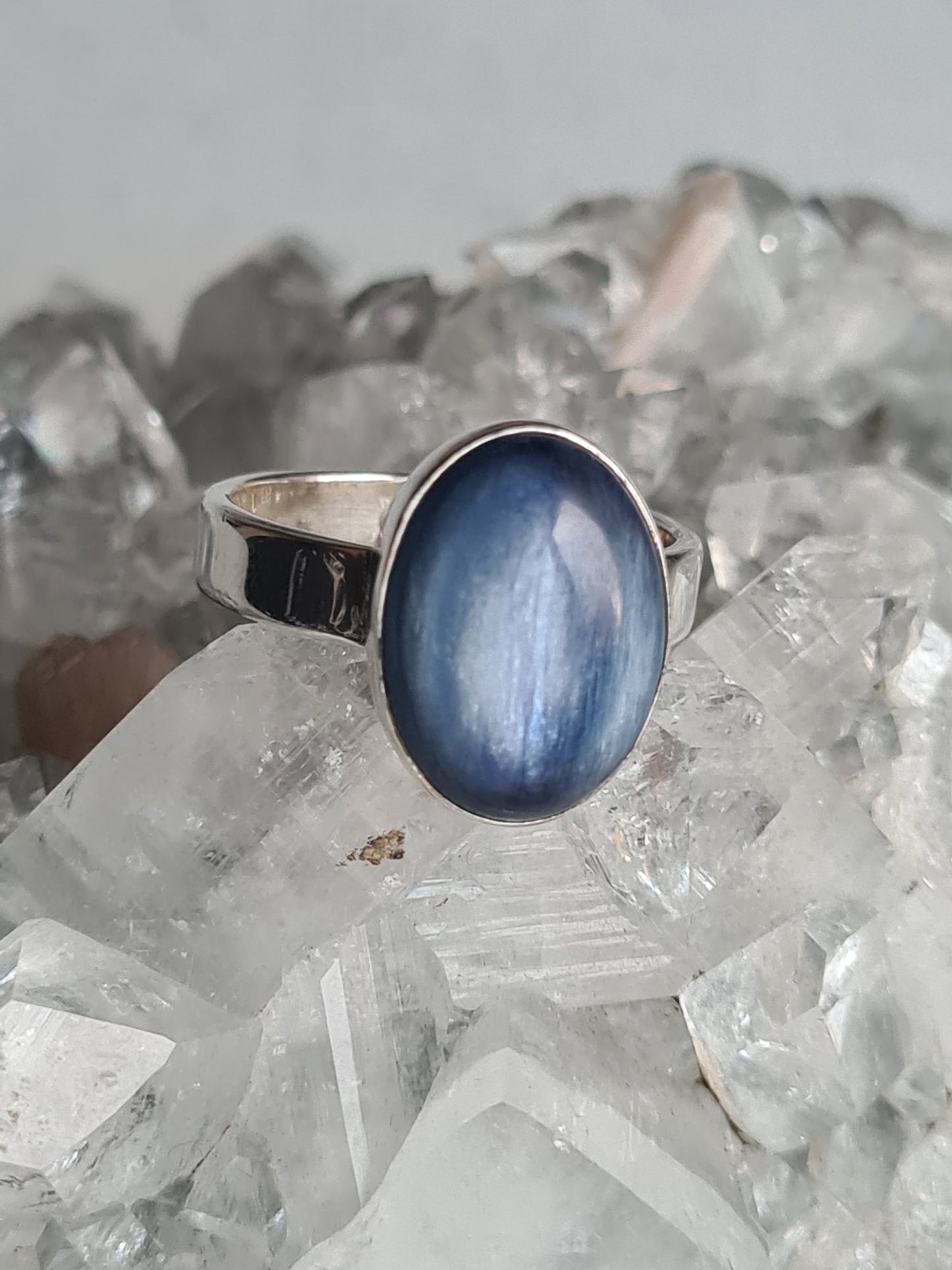 Blue Kyanite Ring | Sterling Silver | Sizes N, O and R1/2