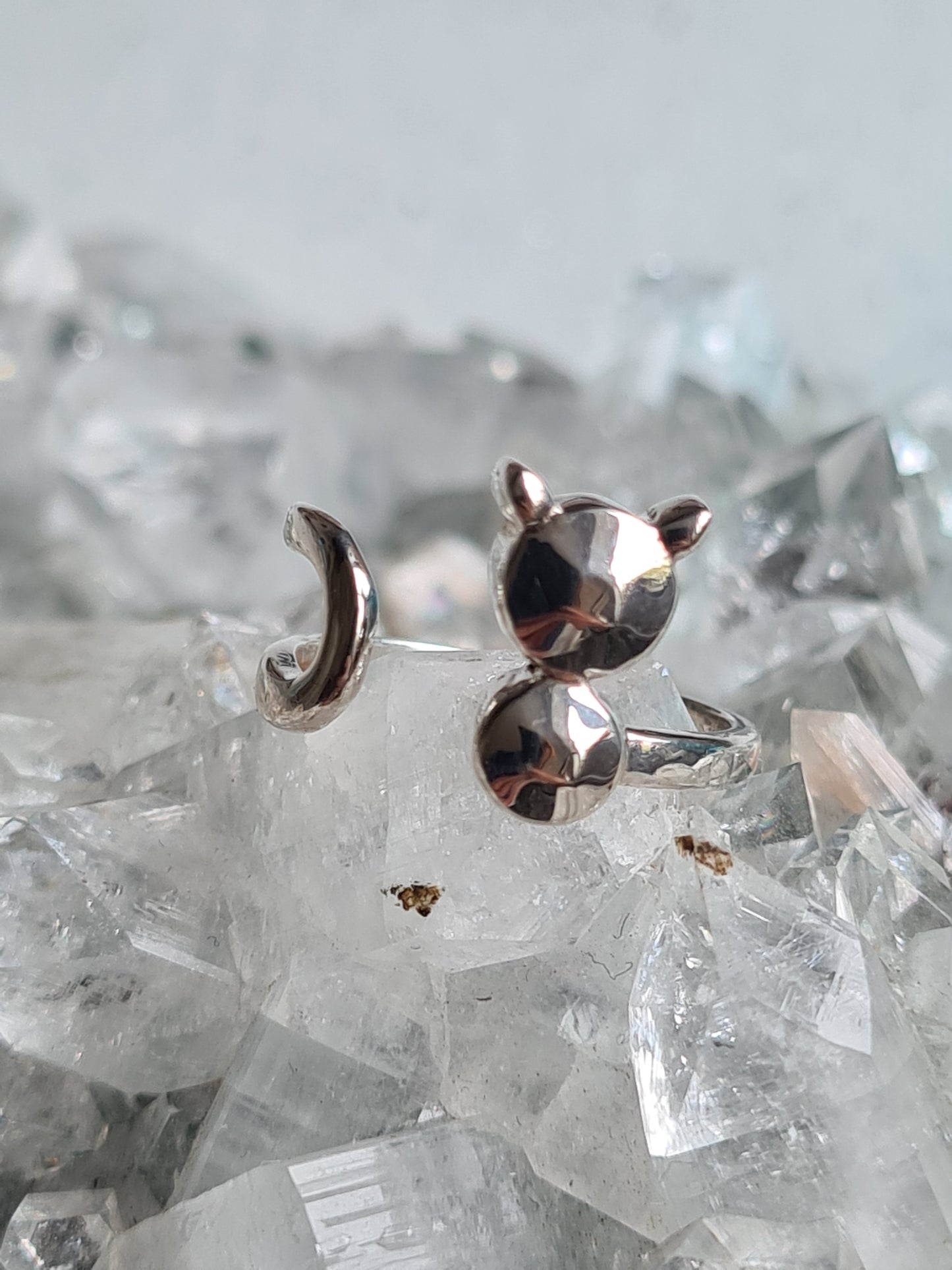 Cat Ring | Sterling Silver | Size M & O